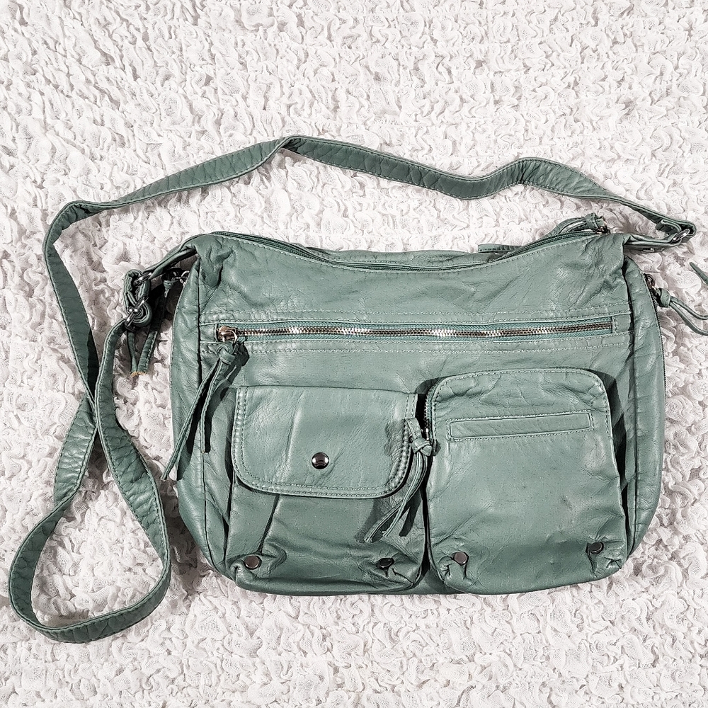 Crossbody green/mint purse